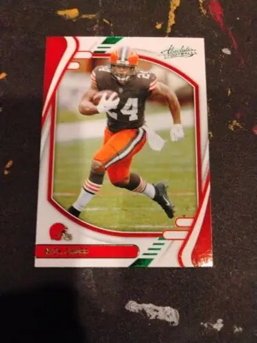 2021 Panini Absolute Nick Chubb trading card #d 25/25 Cleveland Browns collectible