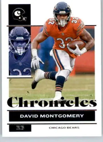 David Montgomery football card from 2021 Panini Chronicles in NM-MT condition