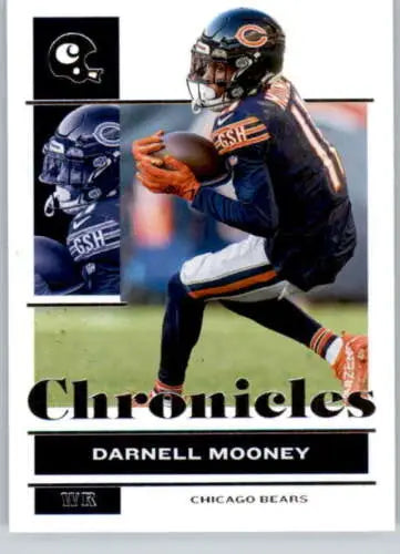 Darnell Mooney football card from 2021 Panini Chronicles with original gloss finish