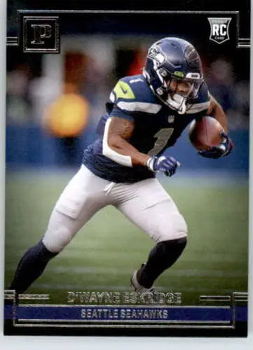 D’Wayne Eskridge rookie card from 2021 Panini Chronicles Panini with original gloss quality