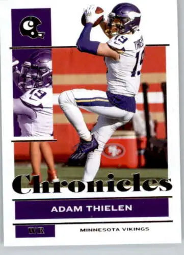 2021 Panini Chronicles #53 Adam Thielen football card with original gloss finish