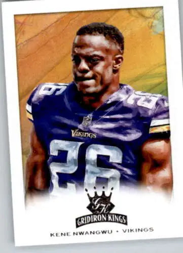 Kene Nwangwu football card from 2021 Panini Chronicles Gridiron Kings collection