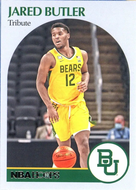 Jared Butler basketball card from 2021 Panini Chronicles Hoops Draft Picks Baylor Bears