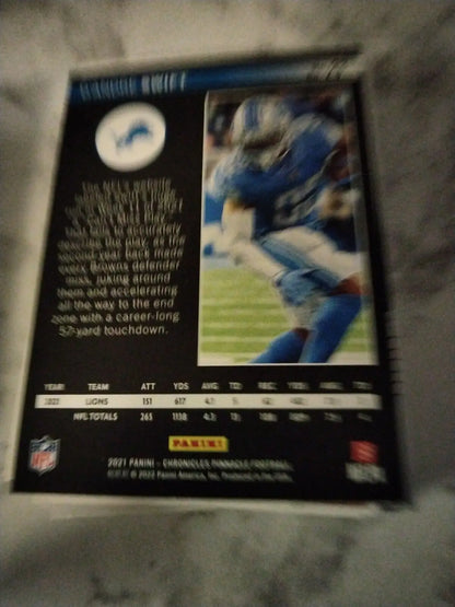 D’Andre Swift football card from 2021 Panini Chronicles Pinnacle Detroit Lions #23