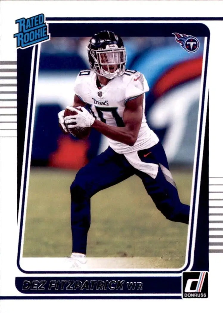 Des Fitzpatrick Rookie Panini Donruss Football trading card Tennessee Titans NFL #283