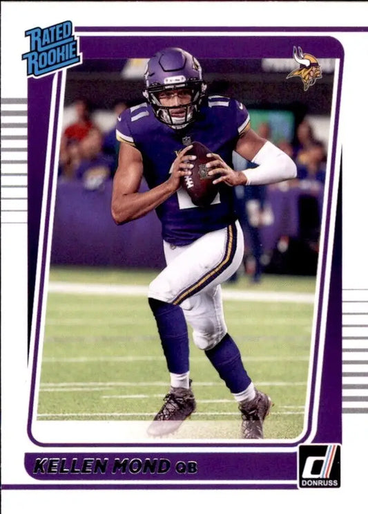 Kellen Mond football card featuring Donruss Kellen Mond Rookie Minnesota Vikings #256