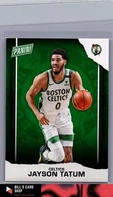 Jayson Tatum Father’s Day trading card from 2021 Panini #BK14 featuring vibrant design