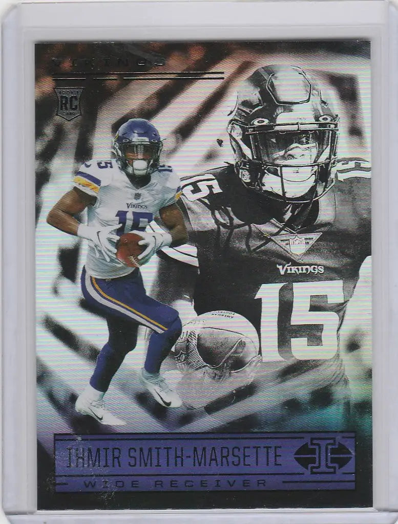 Football trading card of Ihmir Smith-Marsette, Minnesota Vikings, Panini Illusions