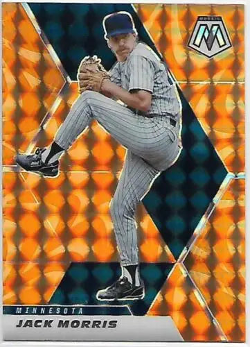 Jack Morris baseball card 2021 Panini Mosaic Reactive Orange NM-MT Twins original gloss