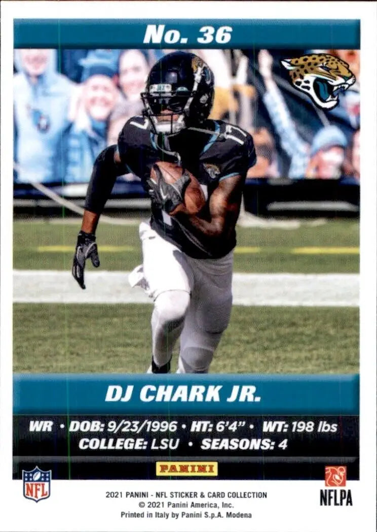 DJ Chark Jr. 2021 Panini NFL Sticker and Card Jacksonville Jaguars #36 Football Base