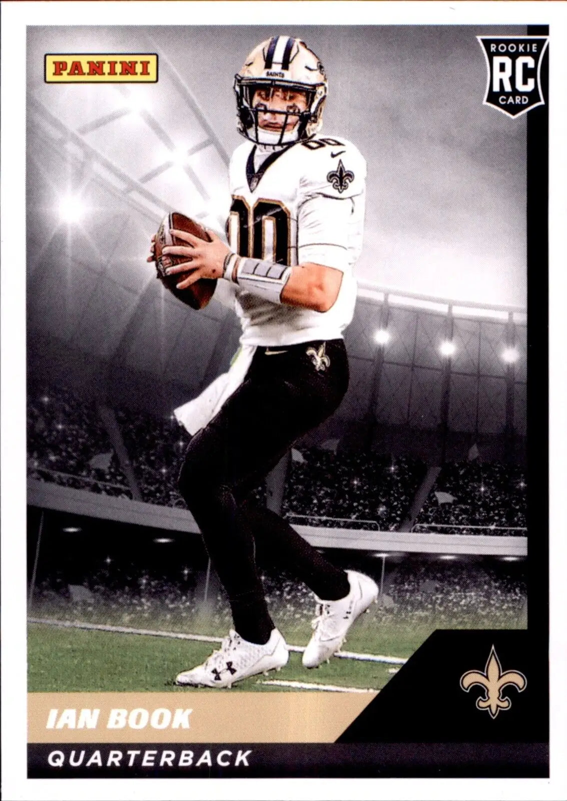 Ian Book rookie card from 2021 Panini NFL Sticker and Card New Orleans Saints #81