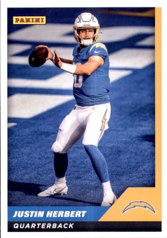 2021 Panini NFL Sticker and Card Justin Herbert Los Angeles Chargers #34 Base