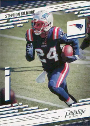 Stephon Gilmore 2021 Panini Prestige football card with original gloss NM-MT Patriots