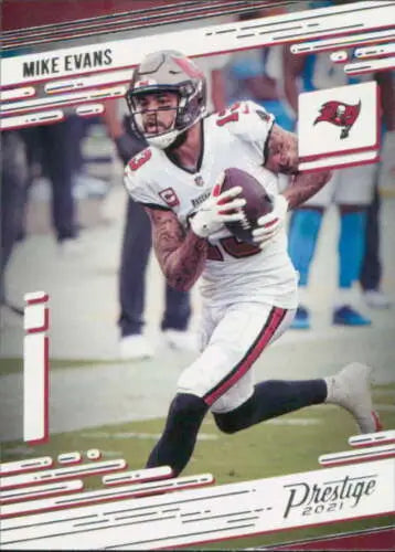 2021 Panini Prestige #182 Mike Evans football card with original gloss, NM-MT condition