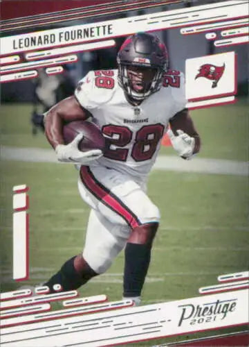 Leonard Fournette football card from 2021 Panini Prestige NM-MT Buccaneers original gloss