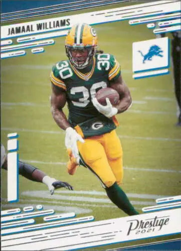 Jamaal Williams football card 2021 Panini Prestige original gloss NM-MT sell value