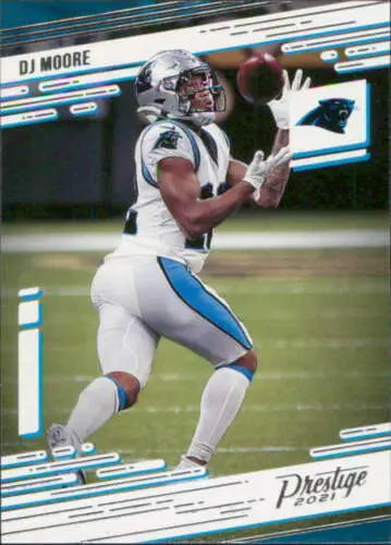 DJ Moore 2021 Panini Prestige #75 football card with original gloss for collectors