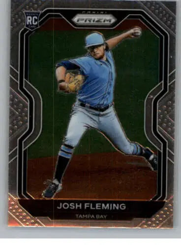 2021 Panini Prizm #108 Josh Fleming baseball card with original gloss from Rays