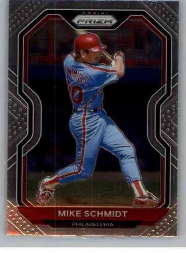 2021 Panini Prizm #124 Mike Schmidt baseball card with original gloss for Phillies fans