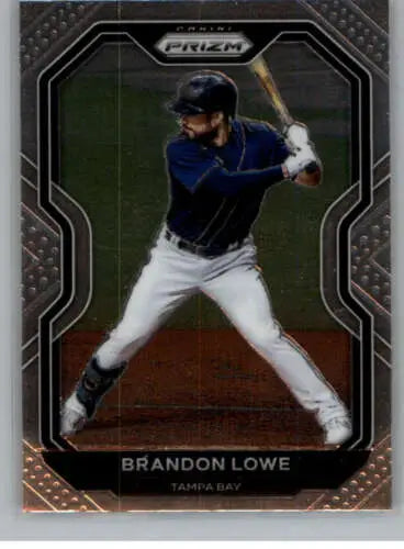 Brandon Lowe baseball card from 2021 Panini Prizm with original gloss finish