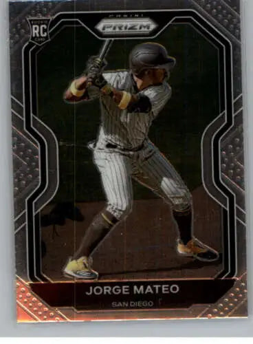 Jorge Mateo baseball card from 2021 Panini Prizm featuring original gloss and NM-MT condition