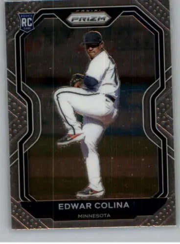 Edwar Colina baseball card from 2021 Panini Prizm with original gloss finish