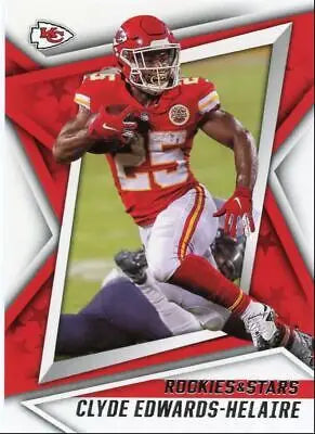 Clyde Edwards-Helaire football card from 2021 Panini Rookies & Stars Kansas City Chiefs