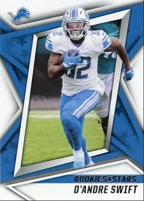 D’Andre Swift football card from 2021 Panini Rookies & Stars Detroit Lions #56