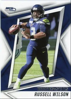 Russell Wilson football card from 2021 Panini Rookies & Stars Seattle Seahawks #37