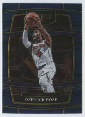 Derrick Rose basketball card featuring Panini Select Blue original gloss design