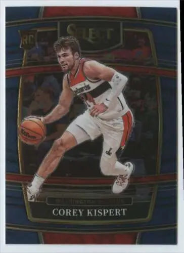 Corey Kispert basketball card 2021 Panini Select Blue NM-MT Wizards Concourse