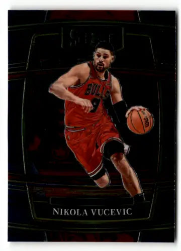 Nikola Vucevic 2021 Panini Select Blue basketball card with original gloss Bulls design