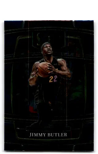 Miami Heat player number 22 shooting on Panini Select Blue trading card, NM condition