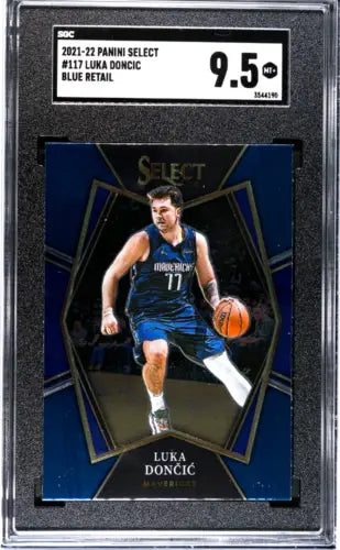 Graded Panini Select Luka Dončić #117 Blue Retail Basketball Card SGC 9.5