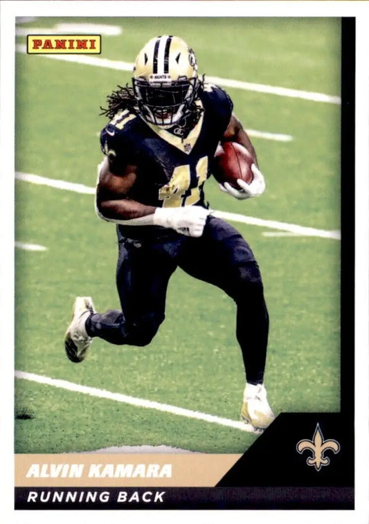 Alvin Kamara football card from 2021 Panini Sticker and Card Collection NFL #22