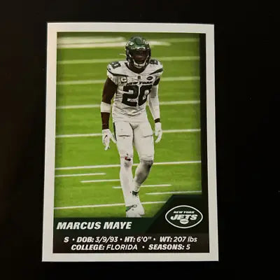 Marcus Maye 2021 Panini Stickers New York Jets NFL Football Card NM-MT