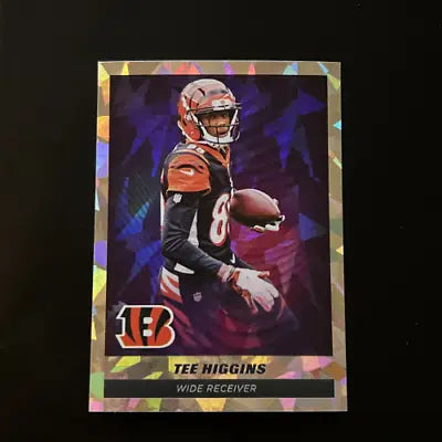 Tee Higgins Star Foil football card from 2021 Panini Stickers for Cincinnati Bengals