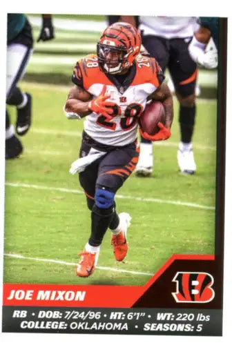 Joe Mixon Cincinnati Bengals 2021 Panini Stickers #124 NFL Football Card NM-MT