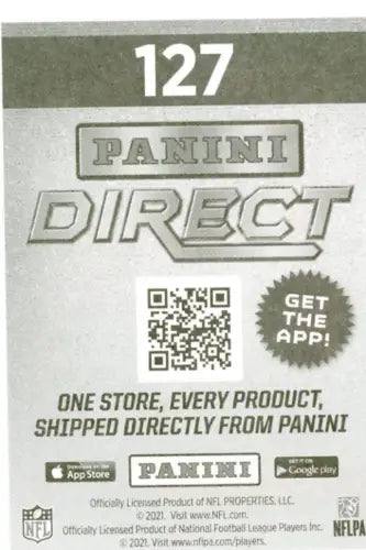 Panini Direct advertisement for 2021 Panini Stickers Tee Higgins Cincinnati Bengals card