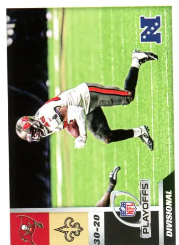 NFL player in white uniform making an acrobatic catch at NFC Divisional Round Tampa Bay