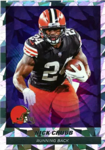 Nick Chubb 2021 Panini Stickers #138 STAR FOIL Cleveland Browns Football Card NM-MT