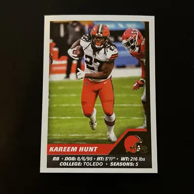 Kareem Hunt Cleveland Browns 2021 Panini Stickers #141 NFL Football Card NM-MT