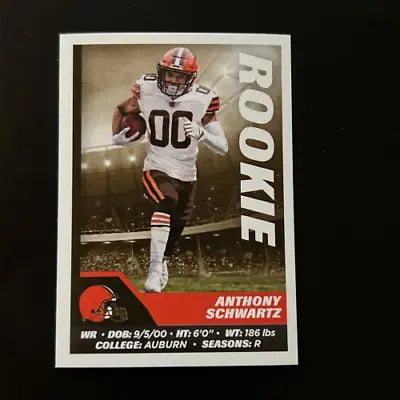 Anthony Schwartz rookie card from 2021 Panini Stickers #144 Cleveland Browns NFL NM-MT