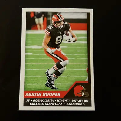 2021 Panini Stickers #145 Austin Hooper Cleveland Browns NFL Football Card NM-MT