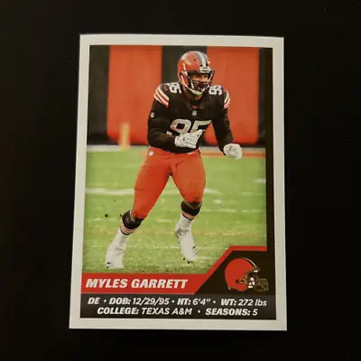 Myles Garrett Cleveland Browns 2021 Panini Stickers #147 NFL Football Card NM-MT