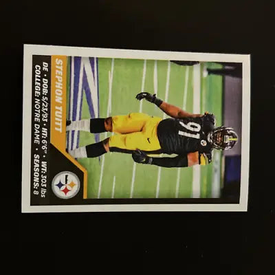 Stephon Tuitt 2021 Panini Stickers card featuring Pittsburgh Steelers NFL player