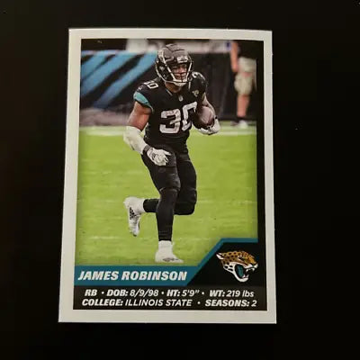 James Robinson 2021 Panini Stickers #204 Jacksonville Jaguars NFL Football Card