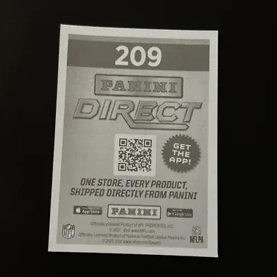 Panini Direct advertisement featuring 2021 Panini Stickers Dawuane Smoot Jacksonville Jaguars