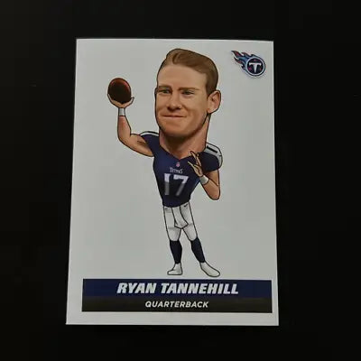 Ryan Tannehill football card from 2021 Panini Stickers featuring Tennessee Titans logo