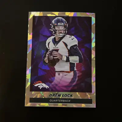 Drew Lock 2021 Panini Stickers #232 Star Foil NFL card Denver Broncos collectible